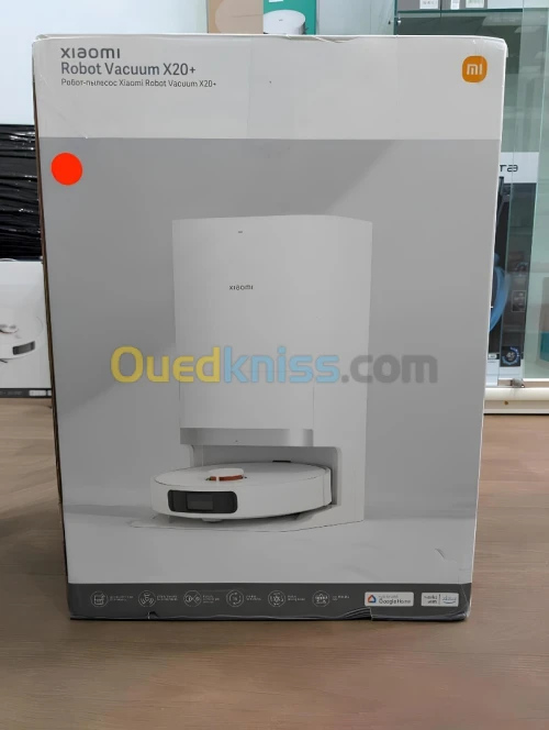 Xiaomi Robot aspirateur X20+ Puissance de 6000 Pa ;140 Min autonettoyage, vidage, séchage