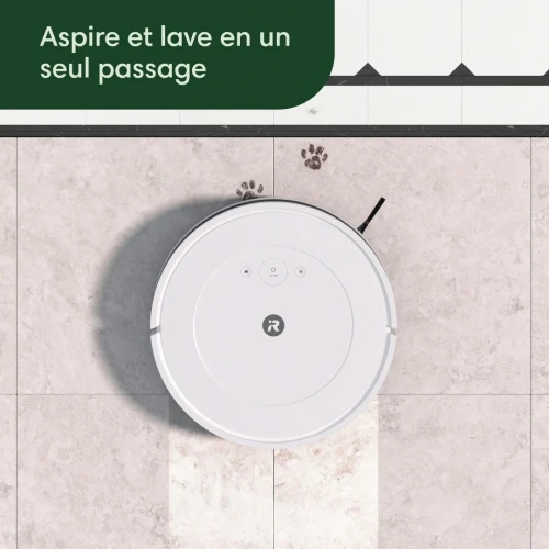 Robot Aspirateur et Laveur Connecté -Efficace et Puissant -3 Niveaux d'aspiration