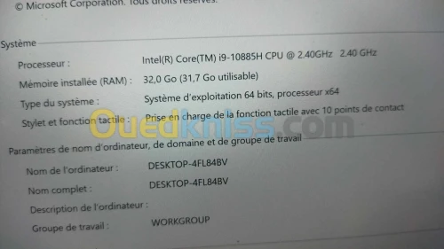 DELL PRECISION 5550 i9 10th 32GB 512GB SSD QUADRO T2000 4K TACTILE