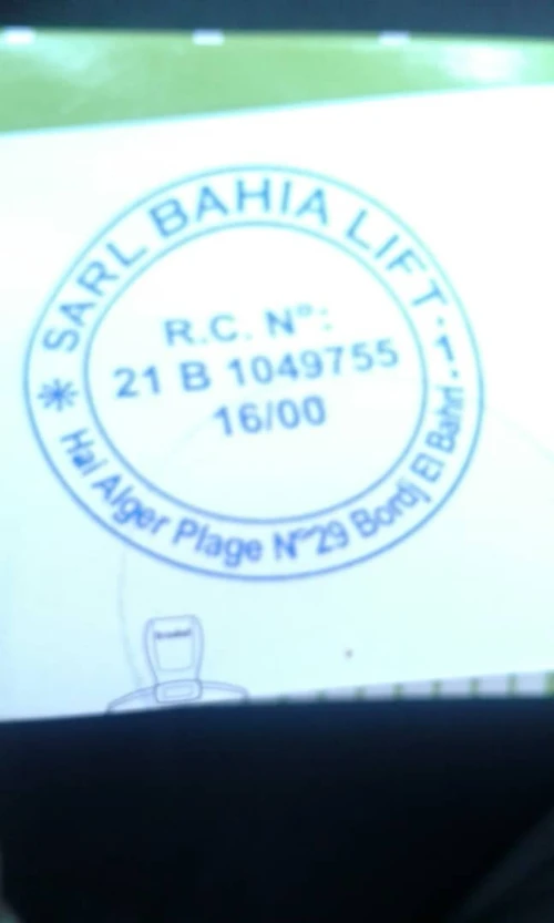 Sarl bahia lift