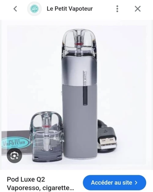 Cigarette électronique vaporesso luxe Q2