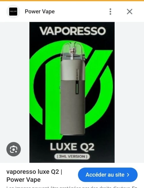Cigarette électronique vaporesso luxe Q2