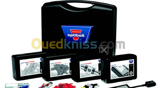 Optibelt SERVICE-BOX)، وهو مجموعة أدوات مدمجة مصممة لدعم تطبيقات الصيانة 