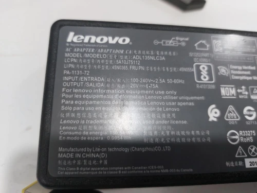 CHARGEUR LENOVO USB 135W 6.75A 20V