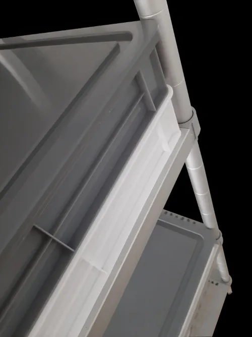 Rayonnage Aluminium plastique 