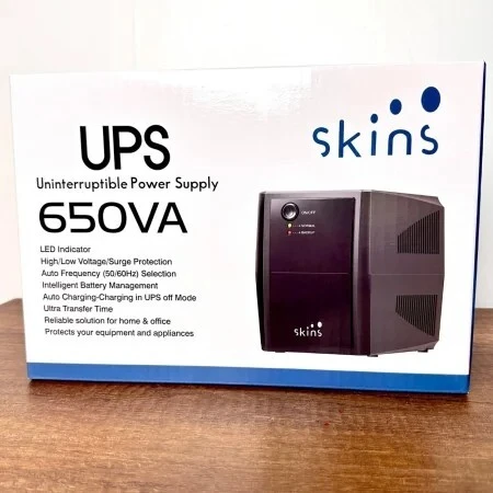 ONDULEUR 650 VA 2 SORTIE PRISE SKINS