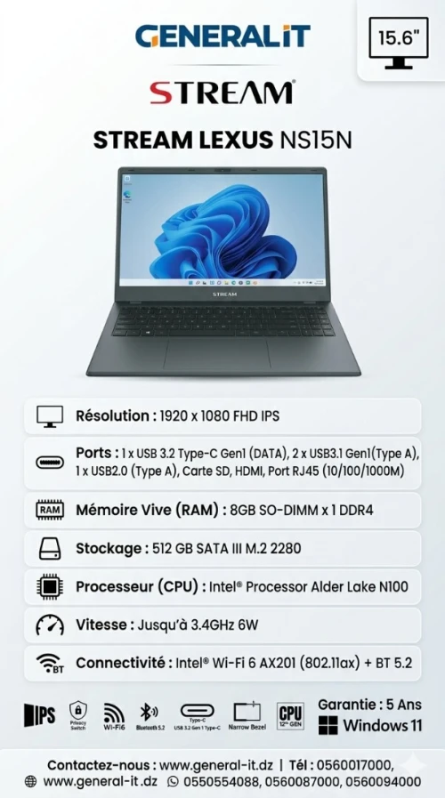 LAPTOP STREAM LEXUS NS15N