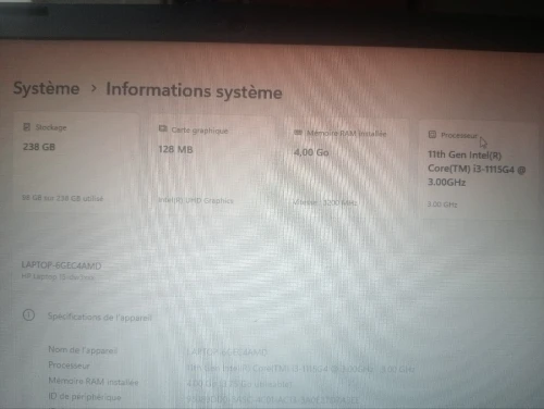 Laptop hp