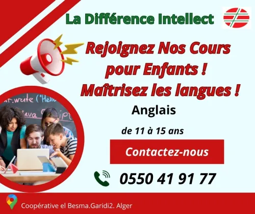 Inscrivez vos enfants aux cours d'anglais !