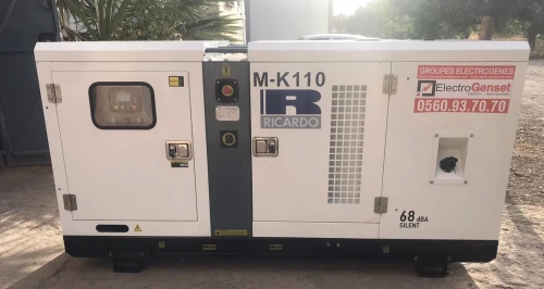 Groupe Électrogène RICARDO 100/110 KVA DISPONIBLE