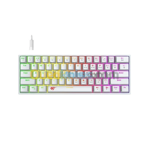 CLAVIER HAVIT GAMING KB881L MECANIQUE WHITE (Red Switch)