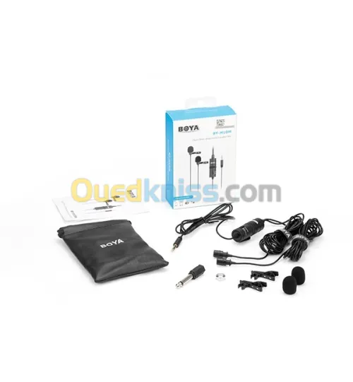 Boya BY-M1DM Mic Lavalier double omnidirectionnel