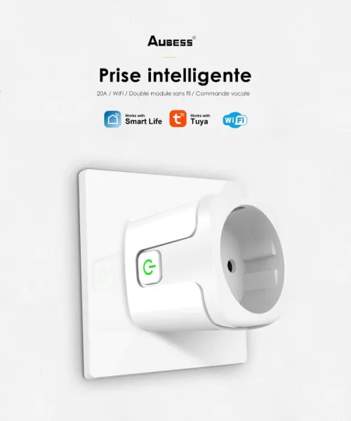 Prise WiFi Intelligente UE 16A, Moniteur D'alimentation 220V