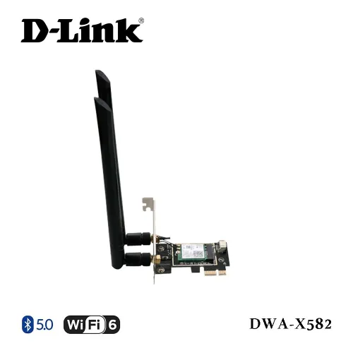 Carte PCI express WiFi 6 AX3000 Avec Bluetooth 5.0  D-Link DWA-X582