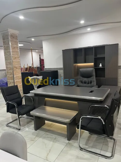 Ensemble de bureau LUXE d'importation 2.40M avec armoire + table basse