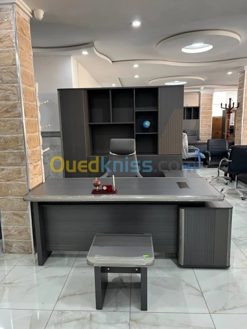 Ensemble de bureau LUXE importation 2M + retour + table basse + armoire 5 portes