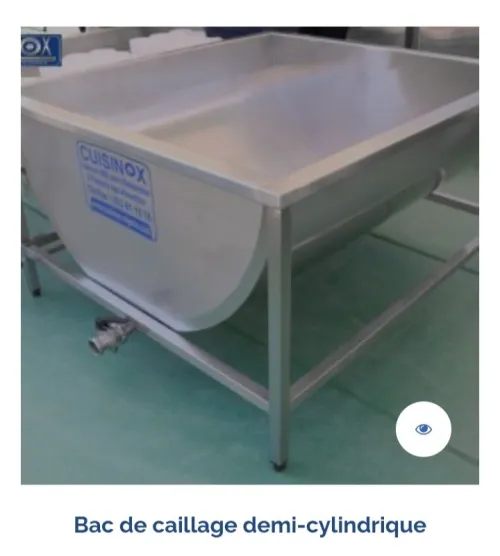 Équipements fromagerie/production de lait