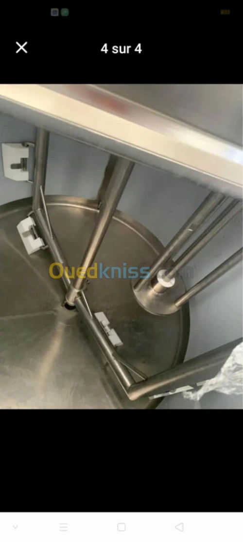 cuve chauffante en inox 316 double agitations pour la fabrication de produit cosmétiques  