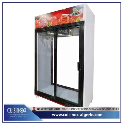 Vitrine de boucherie en inox