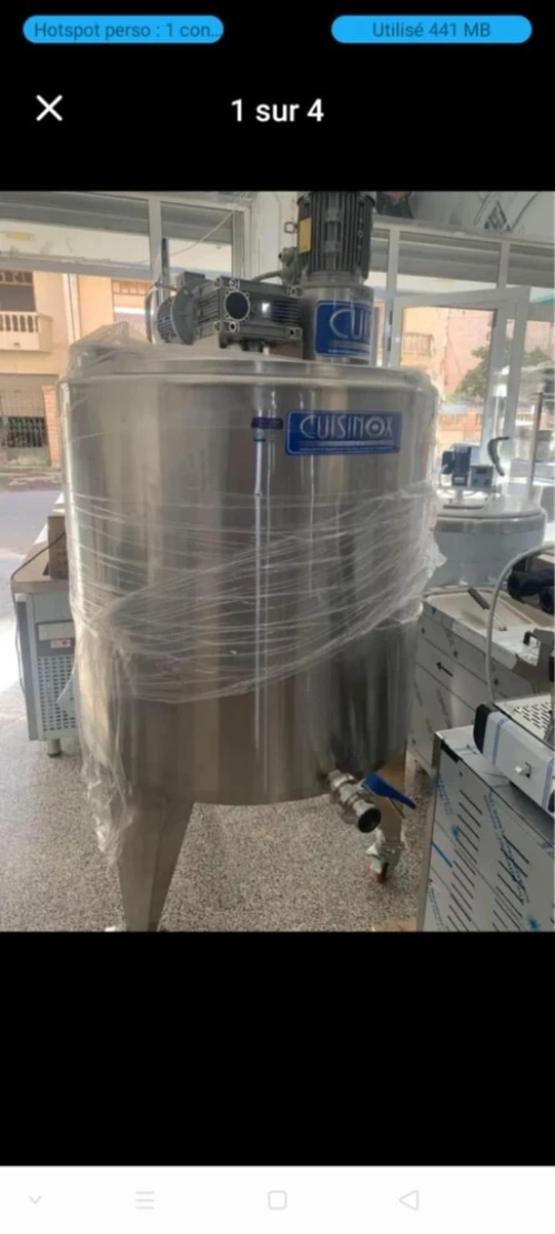 CUVE EN INOX خزانات الفولاذ المقاوم للصدأ الصالحة للأغذية