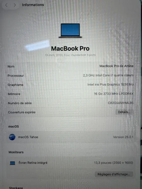 Mak book pro 2020