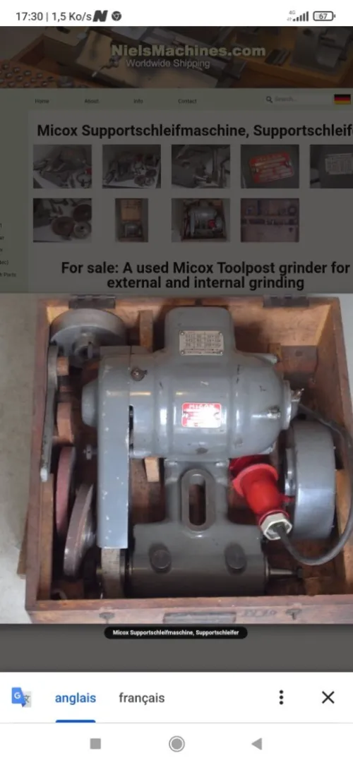 Rectifieuse Micox Supportschleifmaschine