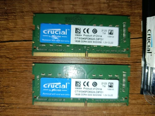 2 X Crucial 16GB DDR4-3200 SODIMM (32GB)
