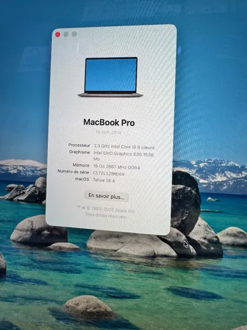 MacBook Pro 2019 16p i9 16G 1000G SSD