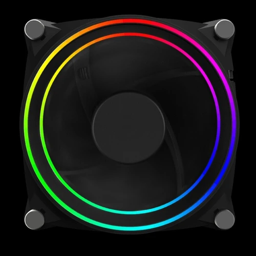 VENTILO GAMEMAX GMX-12-DBB 12CM BK/WT ARGB