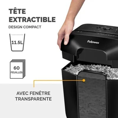 DESTRUCTEUR DE DOCUMENTS FELLOWES LX25