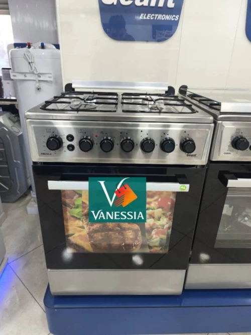 Cuisinière 4 Feux Marque Géant Emerald Inox  Ventiller