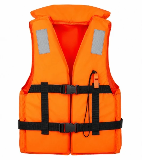 Gilet de souvetage  orange  en bon état
