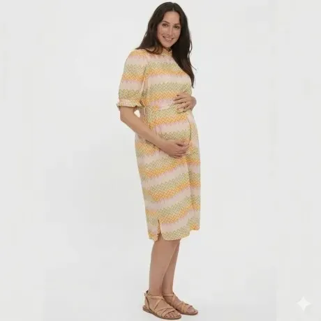 Robe de Grossesse Beige