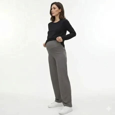 Pantalon Gris Grossesse