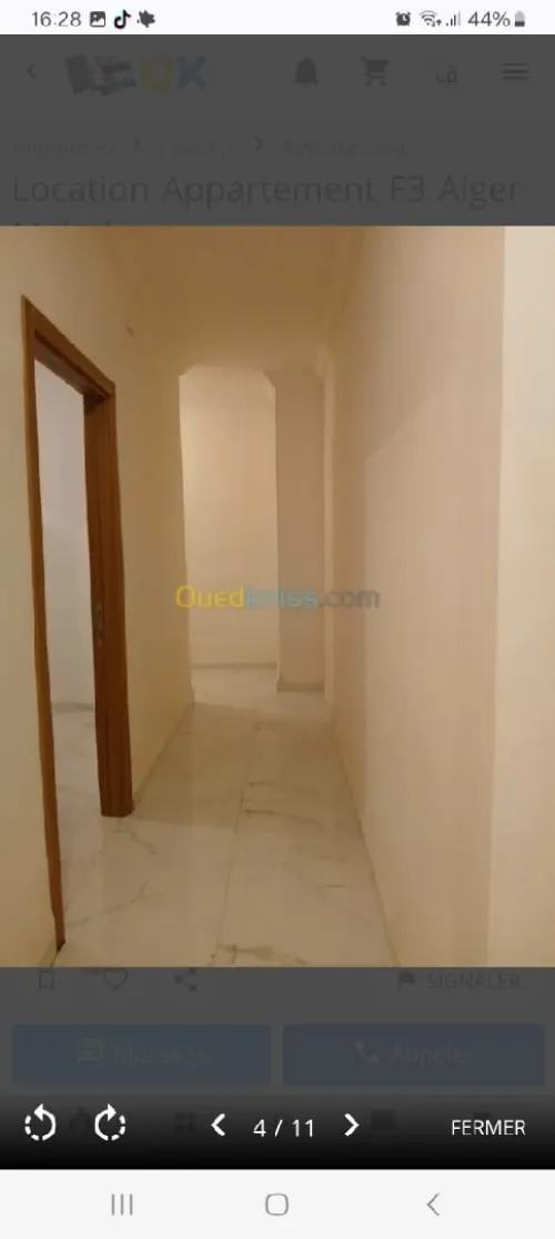 Location Appartement F3 Alger Mahelma