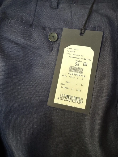 Costume dressler et hugo boss made in germany blue marine taille 56