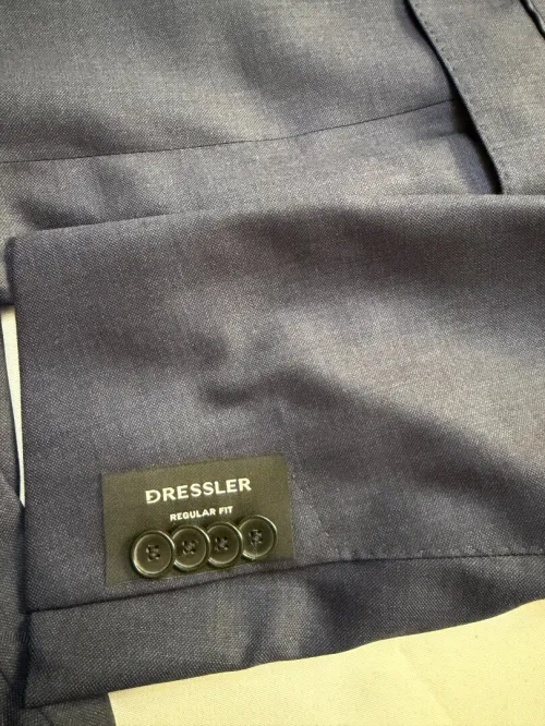 Costume dressler et hugo boss made in germany blue marine taille 56
