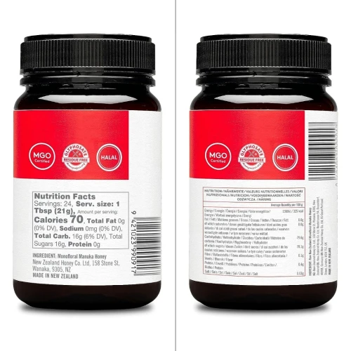 Miel De Manuka AUTHENTIQUE MGO514+