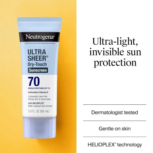 Neutrogena Lotion écran solaire Ultra Sheer Sec au toucher résistante à l'eau et non grasse