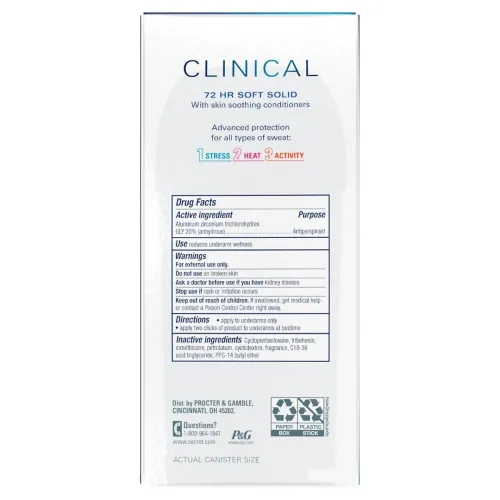 Anti Transpirant Clinique Pour Femmes Protection 72 H Contre La Transpiration Et Les Odeurs
