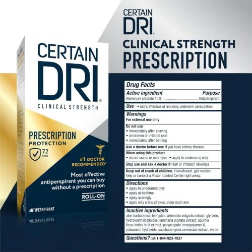 Certain Dri Déodorant Contre La transpiration Excessive