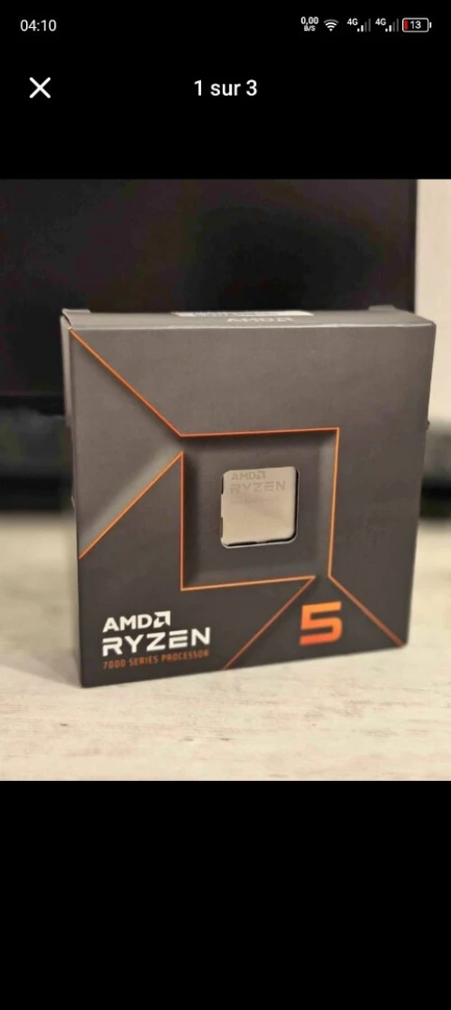 Processeur AMD Ryzen 5 7600X 6-Core 12-Threads Socket AM5 GameCache 38 Mo 5 Nm TDP 105W