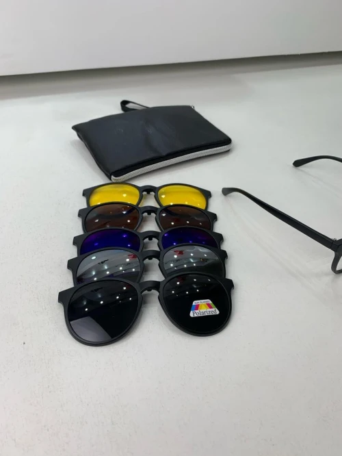 Lunette 6 En 1 2231A Optique / Soleil / Nuit - نظارات شمسية مغناطيسية