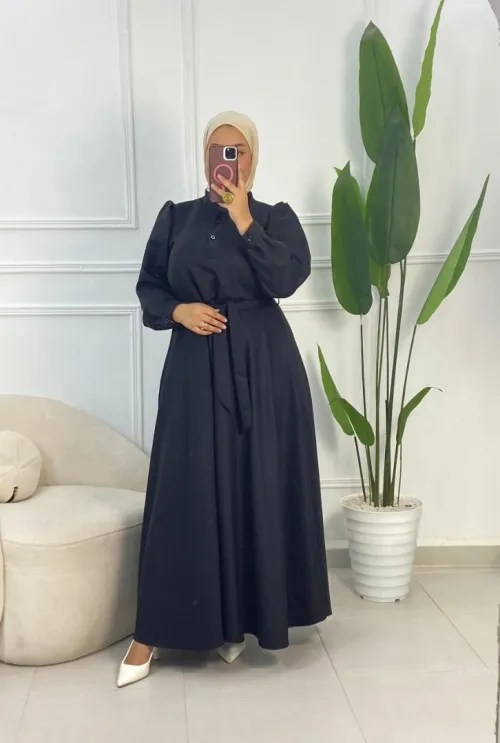 Robe Chemise Noir DHIA