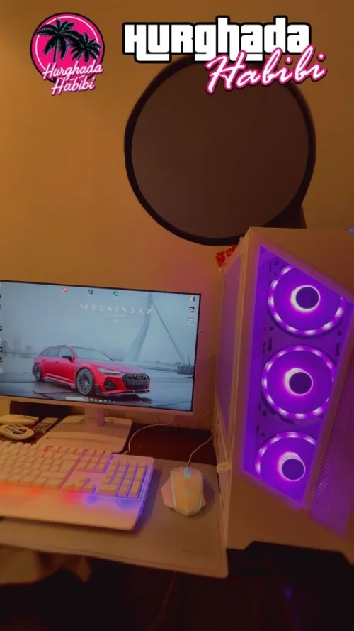 Pc gamer avec écran avec combo mars gaming 4in1