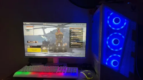 Pc gamer avec écran avec combo mars gaming 4in1