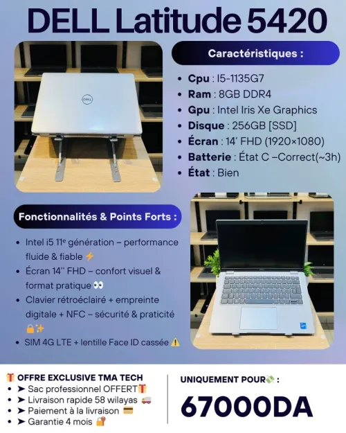 DELL Latitude 5420   I5-1135G7   8/256