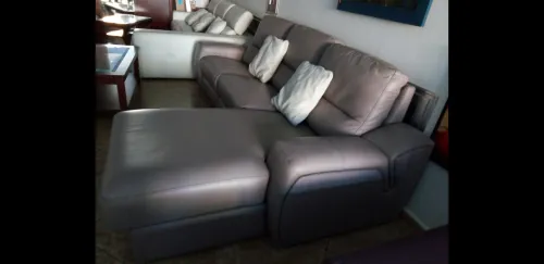 fauteuil L moderne 100% cuire 