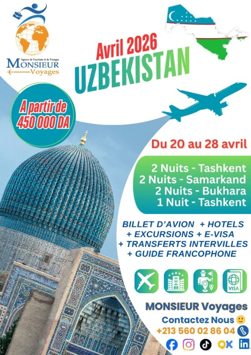 Ouzbékistan - Avril 2026 -