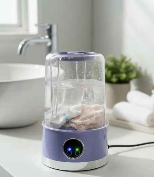 آلة غسيل صغيرة بشحن لاسلكي (Wireless Charging Mini Washing Machine  موديل HP-908)